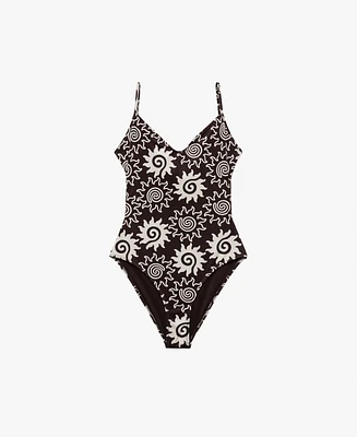 Mango Women's Printed Swimsuit