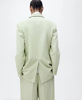 Mango Women's Straight-Fit Suit Jacket
