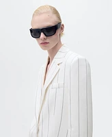 Mango Women's Pinstripe Suit Jacket