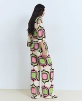 Mango Women's Geometric Print Pants