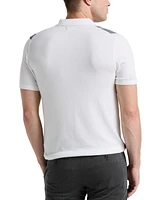 Perry Ellis Men's Stripe Zip Polo Shirt