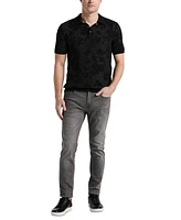 Perry Ellis Men's Floral Jacquard Polo Shirt