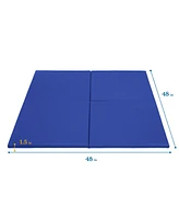 ECR4Kids SoftZone Play Patch Activity Mat Squares, Orange, 4-Pack