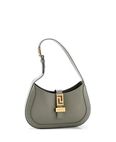Pre-Owned Versace Small Greca Goddess Hobo Bag Leather