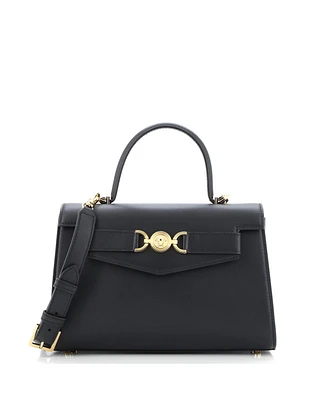 Pre-Owned Versace Small Medusa 95 Top Handle Bag Leather