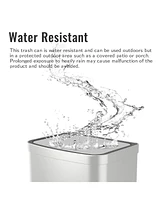 15.6 Gal./60 Liter Stainless Steel Rectangular Motion Sensor Trash Can for Kitchen