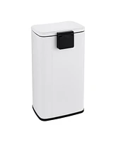 8 Gal./30 Liter Rectangular Matt White step-on Trash Can for kitchen