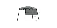 7 x 7 Feet Pop-up Canopy Tent with Carry Bag and 4 Stakes