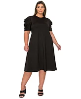 L I V D Plus Aleyna Flare Dress
