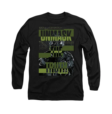 Batman Men's The Unmask Truth Long Sleeve Adult Tee / T-Shirt