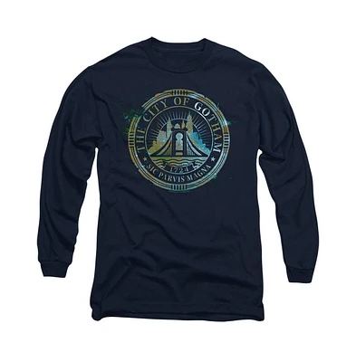 Batman Men's The City Of Gotham Long Sleeve Adult Tee / T-Shirt
