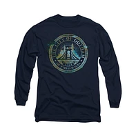 Batman Men's The City Of Gotham Long Sleeve Adult Tee / T-Shirt
