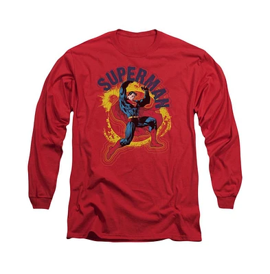 Superman Mens A Name To Uphold Long Sleeve Adult Tee / T-Shirt