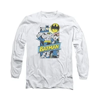Batman Men's Out Of The Pages Long Sleeve Adult Tee / T-Shirt