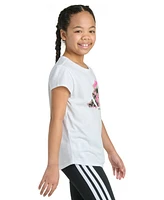 adidas Big Girls Short-Sleeve Essential Logo Graphic Cotton T-Shirt