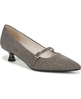 LifeStride Women's Madelyn Mary Jane Pointed Toe Kitten Heel Pumps