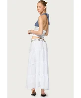 Edikted Women's Janna Color Block Halter Top