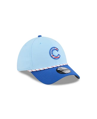 New Era Men's Light Blue/Blue Chicago Cubs 2025 Fourth of July 39THIRTY Flex Hat