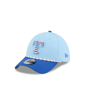 New Era Men's Light Blue/Blue Texas Rangers 2025 Fourth of July 39THIRTY Flex Hat