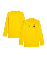 Puma Men's Yellow Borussia Dortmund 2023/24 Quarter-Zip Training Sweatshirt