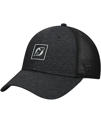 Fanatics Women's Black New Jersey Devils Authentic Pro Adjustable Trucker Hat