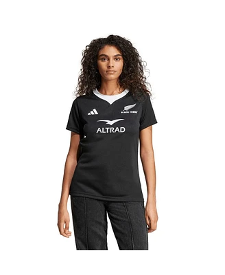 Adidas Women's Black New Zealand Rugby 2024/25 Ferns Home Replica Jersey