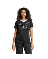 Adidas Women's Black New Zealand Rugby 2024/25 Ferns Home Replica Jersey