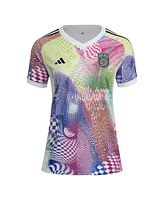 Adidas Women's White San Diego Fc 2025 Pride Pre-Match Jersey