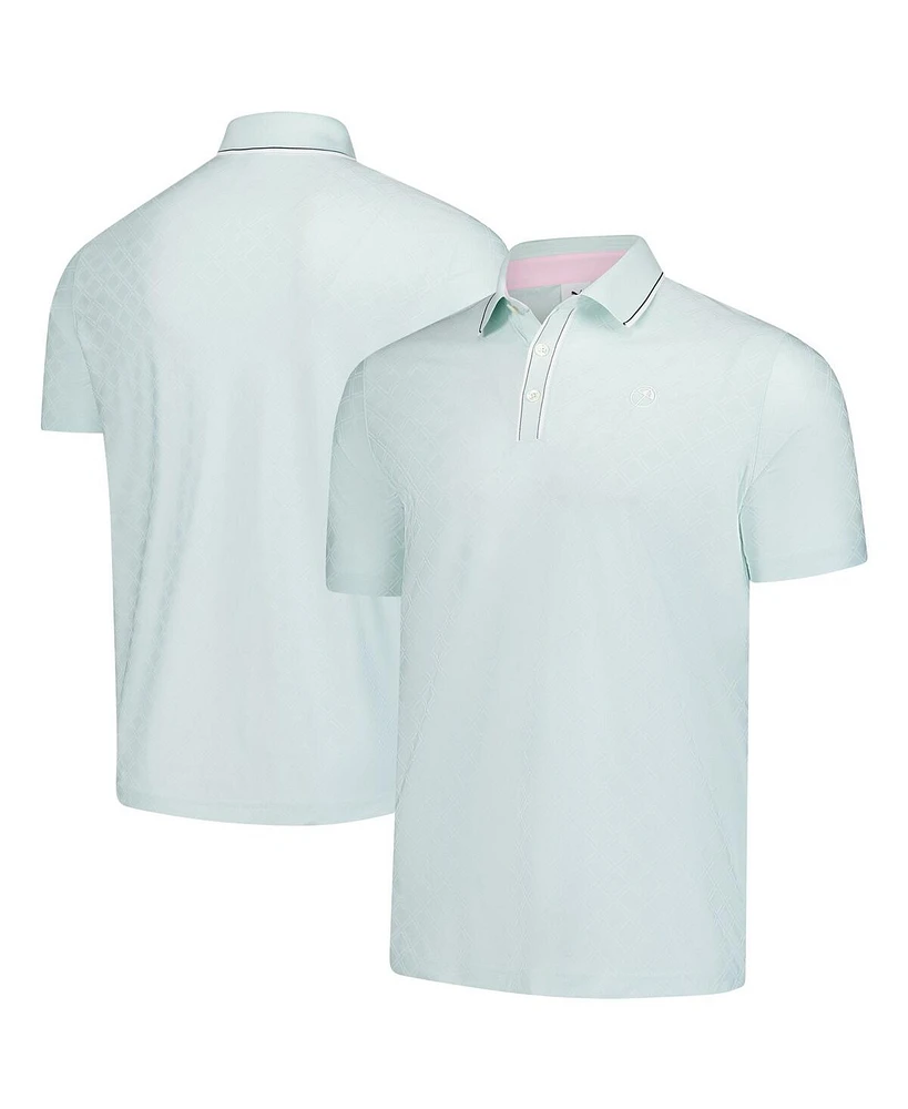 Puma Men's Mint Arnold Palmer Tipped Jacquard Polo Shirt