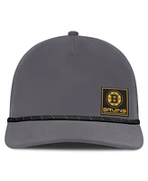 Fanatics Men's Gray Boston Bruins Captain Rope Adjustable Hat