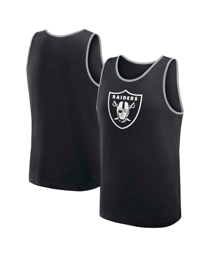 Logo Athletic Men's Black Las Vegas Raiders Unmatched Success Tank Top