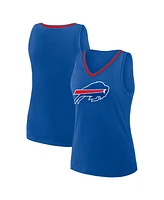 Logo Athletic Women's Royal Buffalo Bills Stellar Win V-Neck Tank Top