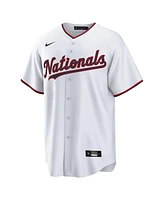 Nike Men's Cj Abrams White Washington Nationals Home Replica Jersey