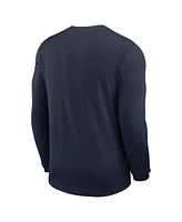 Nike Men's Navy Penn State Nittany Lions 2025 Sideline Coach Uv Performance Long Sleeve T-Shirt