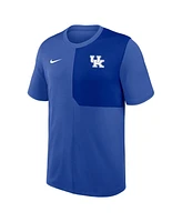 Nike Men's Royal Kentucky Wildcats 2025 Sideline Uv Performance Coach T-Shirt