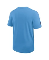 Nike Men's Light Blue Tennessee Titans Sideline Uv Performance Coach T-Shirt