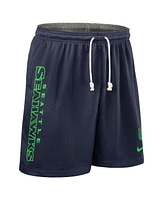 Nike Men's College Navy Seattle Seahawks Sideline Reversible Performance Shorts