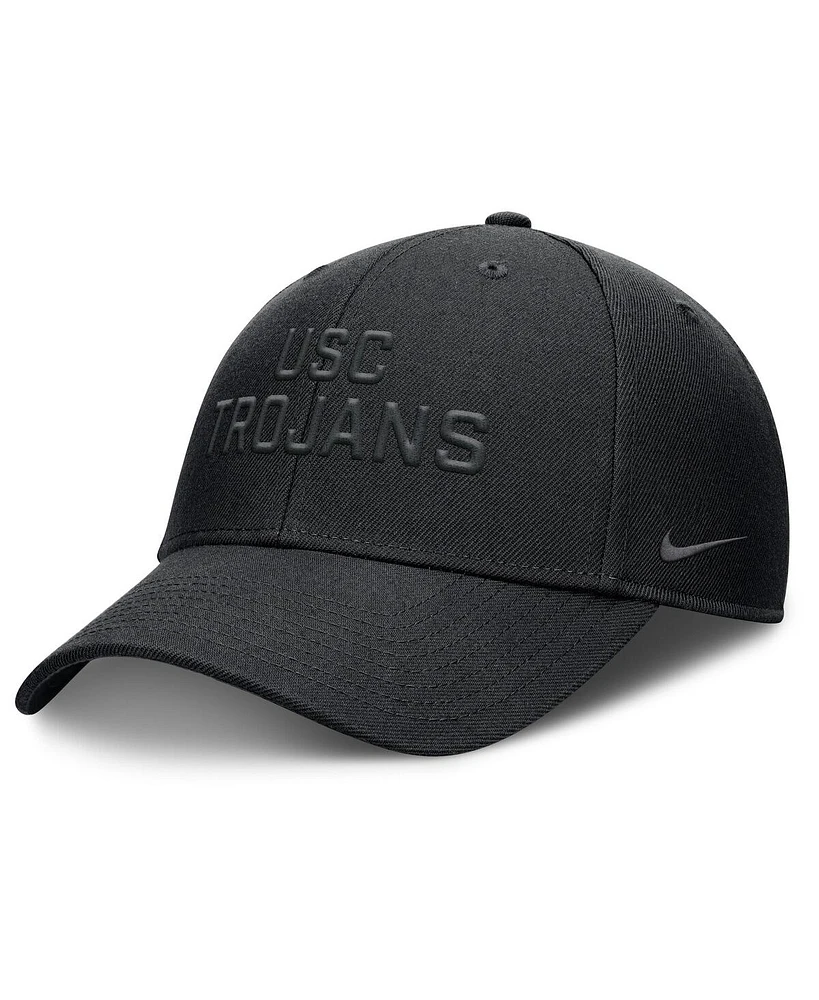 Nike Men's Black Usc Trojans Rise Practice Adjustable Hat