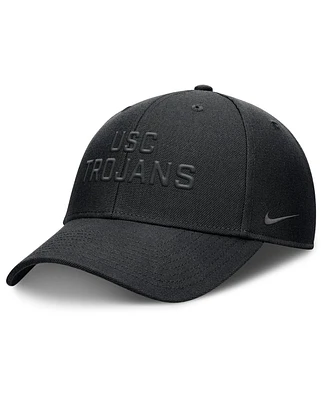 Nike Men's Black Usc Trojans Rise Practice Adjustable Hat