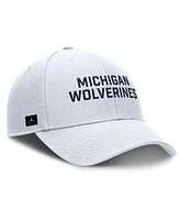 Nike Men's White Michigan Wolverines Rise Practice Adjustable Hat