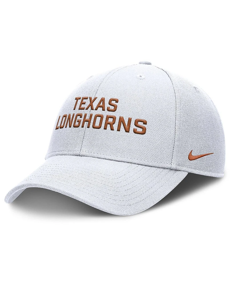 Nike Men's White Texas Longhorns Rise Practice Adjustable Hat
