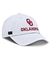 Nike Men's White Oklahoma Sooners 2025 Sideline Club Adjustable Hat