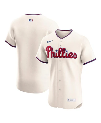 Nike Men's Cream Philadelphia Phillies Alternate 2 Elite Jersey