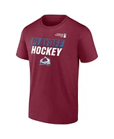 Fanatics Men's Burgundy Colorado Avalanche 2025 Stanley Cup Playoffs Breakout T-Shirt