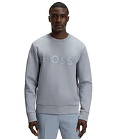 Boss by Hugo Men's Stretch-Cotton Logo Sweatshirt