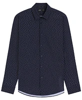 Boss by Hugo Men's Printed Performance-Stretch Slim-Fit Dress Shirt