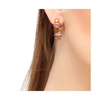 Sohi Stone Hoop Earrings
