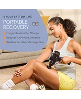 LifePro Sonic Pro Handheld Percussion Massage Gun with 8 Attachments for Deep Tissue Relief