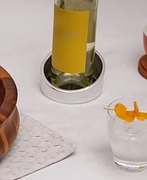 Nambe Tilt Wine Coaster, 4.5" x 2.5"
