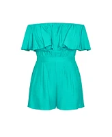 City Chic Plus Serene Playsuit